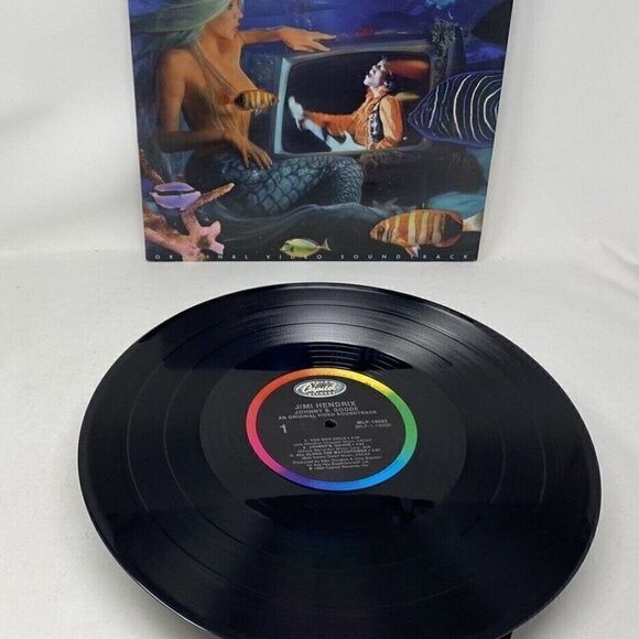 1986 Jimi Hendrix RARE PROMO Johnny B. Goode Vinyl Mini LP Album Mermaid - Picture 4 of 4